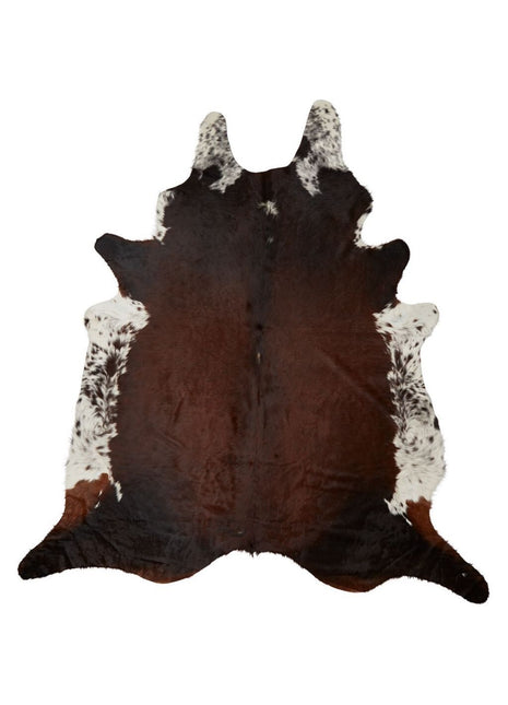 Unika Kuhfell | Dunkelbraun/Rot | 4,3 qm