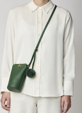 Adina Handytasche | Lammleder Antikgrün