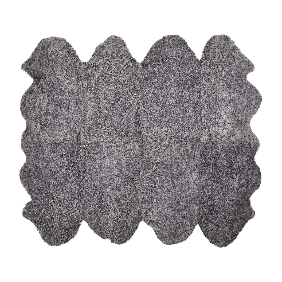 Lammfell Teppich Premium | Kurzhaar | Neuseeland | 180x214 cm Hellgrau Schneespitze