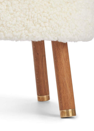 Emil Loungesessel | Premium Lammfell | Kurzhaar Weiß