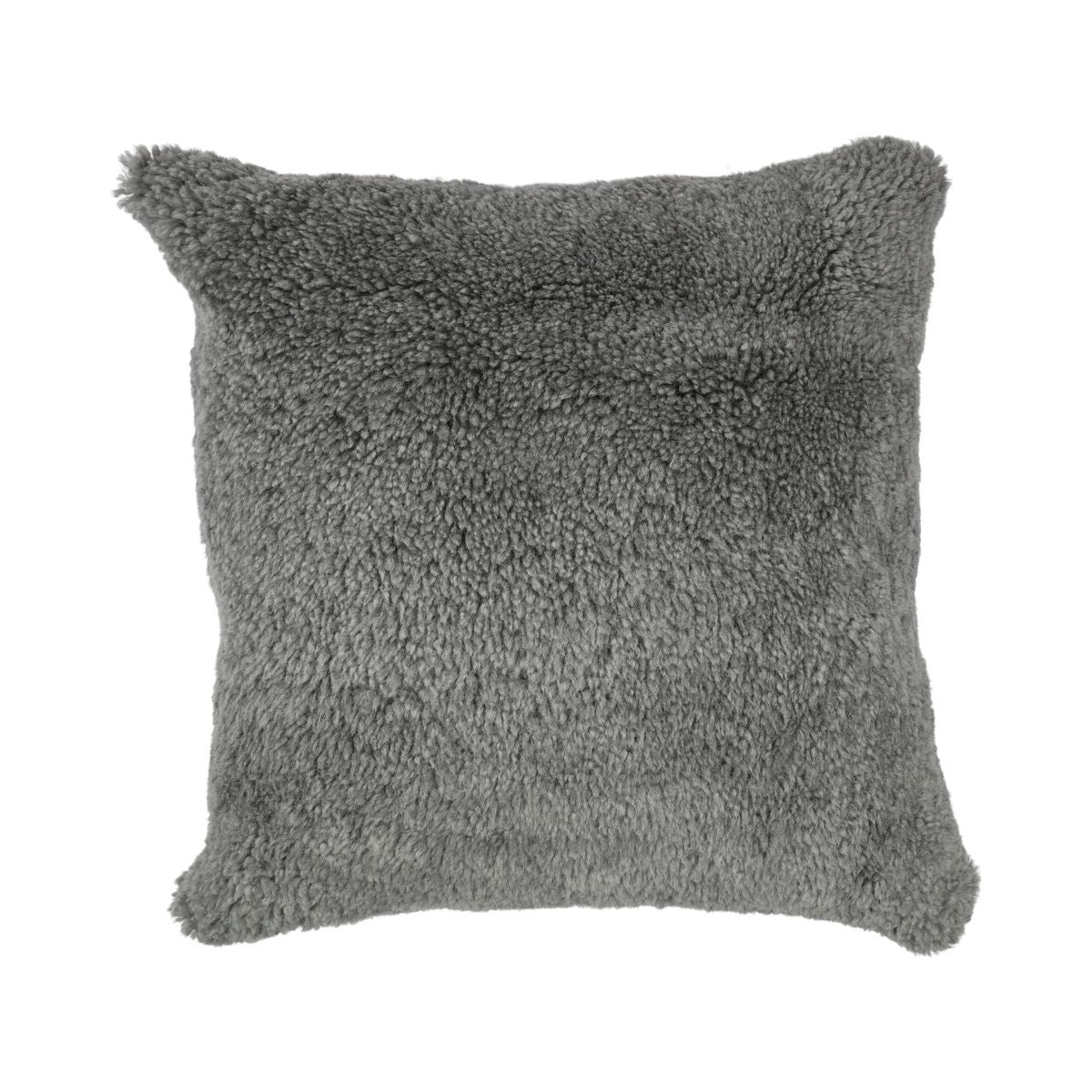 Fellkissen | Kurzhaar | Neuseeland | 50x50 cm Skandinavisch Hellgrau