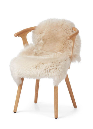 Merino Premium Lammfell | Langhaar | Neuseeland | 90x60 cm Leinen