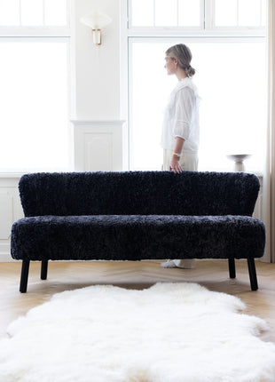 Emanuel Sofa | Zweisitzer | Design Möbel Anthrazit