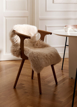 Merino Premium Lammfell | Langhaar | Neuseeland | 100x60 cm Aubergine