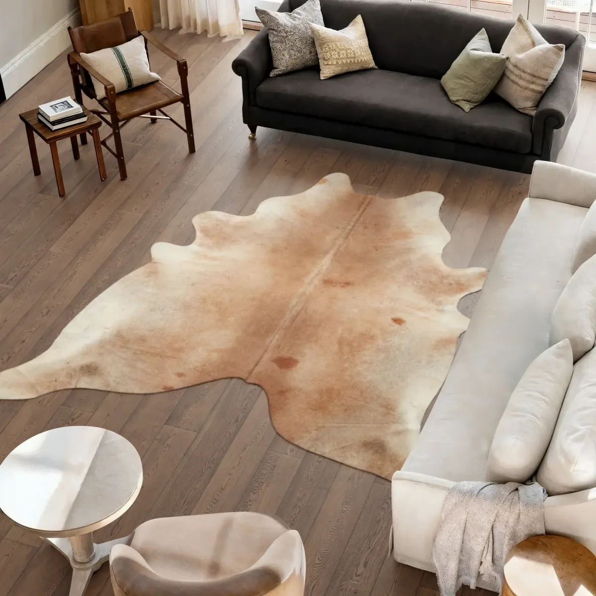 Unika Kuhfell | Graubeige | 3,7 qm