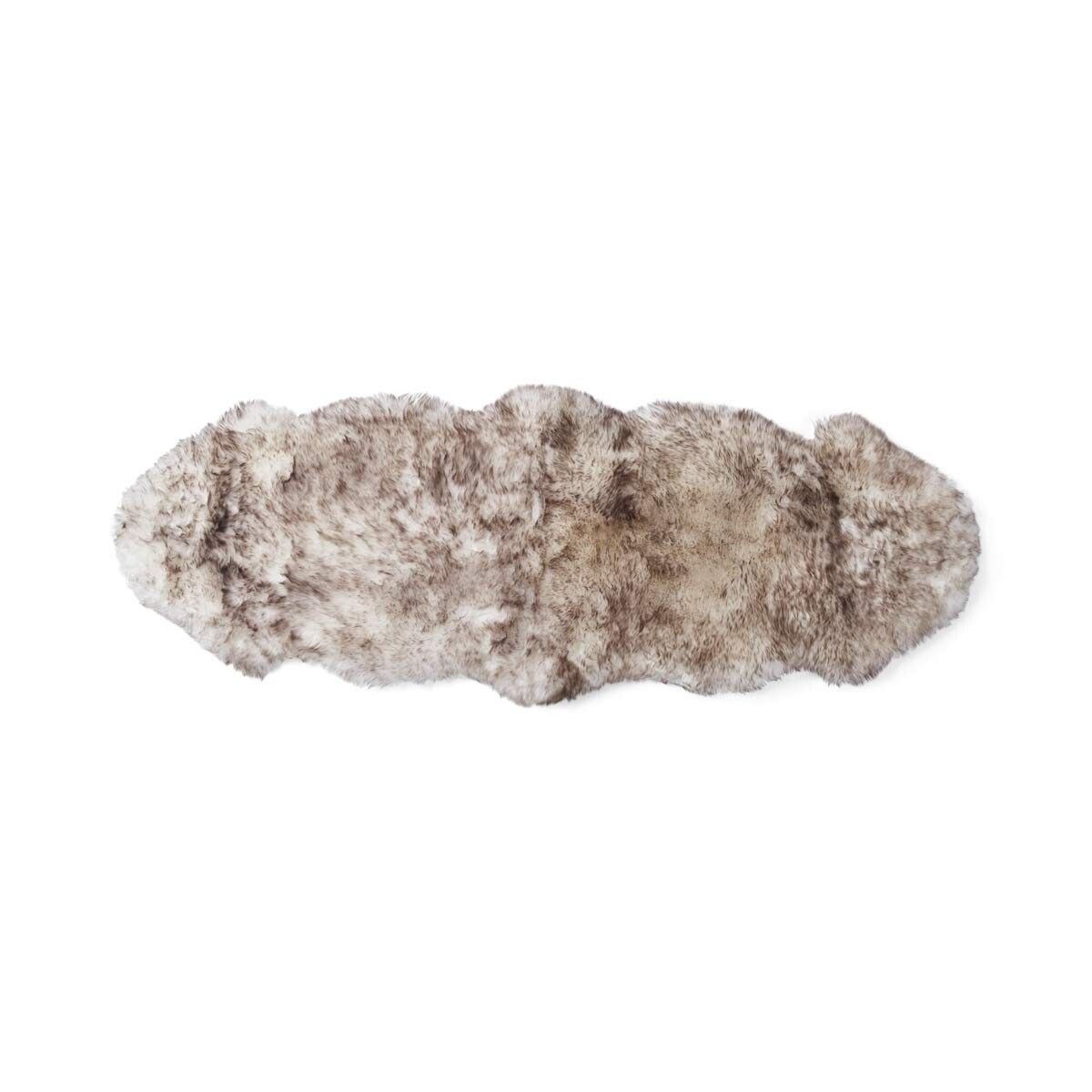 Merino Doppeltes Lammfell | Langhaar | Neuseeland | 170x60 cm Wolf-Spitze