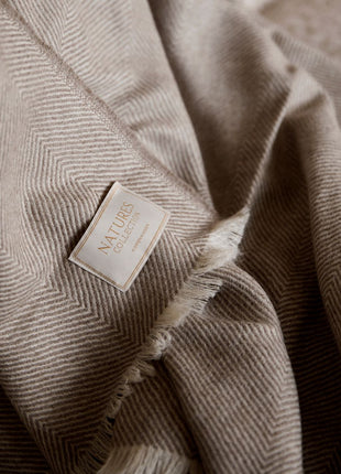 Luxuriöse Decke | 100% Alpakawolle | 130x200 cm Dunkelbraun