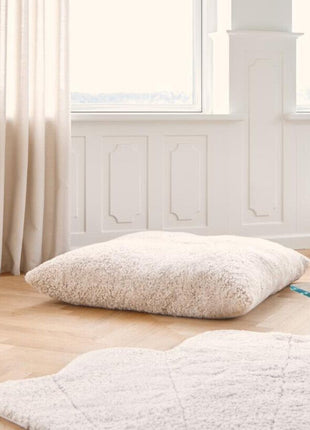 Lammfell Sitzsack | Kurzhaar | Neuseeland | Doppelseitig | 90x90 cm Anthrazit