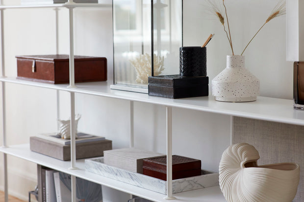 Lederschachteln für Sortierung