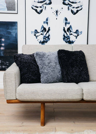 Lammfellkissen | Kurzhaar | Neuseeland | Doppelseitig | 40x40 cm - Lammfellhaus.de