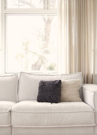 Lammfellkissen | Kurzhaar | Neuseeland | Doppelseitig | 40x40 cm - Lammfellhaus.de