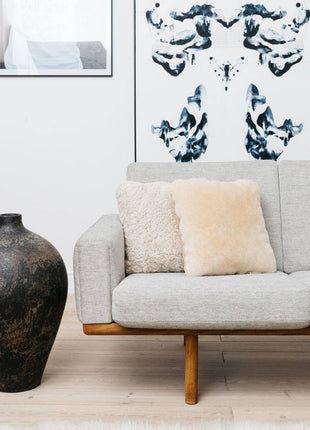 Lammfellkissen | Kurzhaar | Neuseeland | Doppelseitig | 40x40 cm - Lammfellhaus.de