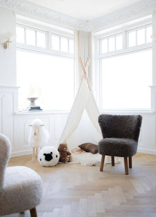 Cute Sheep | Kurzhaar | Neuseeland | Rundes Fellkissen - Lammfellhaus.de