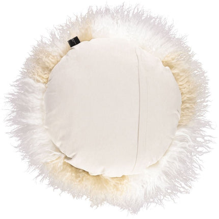 NC Living Tibetan Sheepskin Cushion | Cake Collection | Ø62 Cushions Arctic Sunrise/Ivory