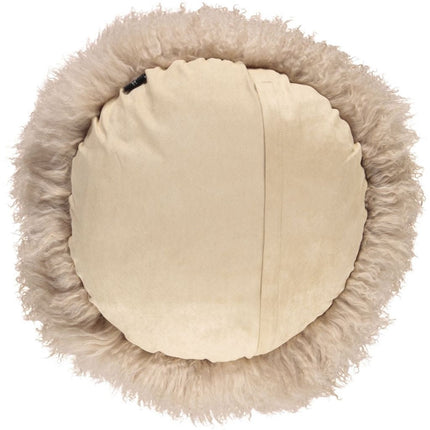 NC Living Tibetan Sheepskin Cushion | Cake Collection | Ø62 Cushions Warm Sand